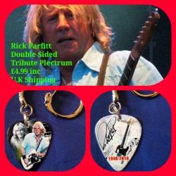 Rick Parfitt Double Sided Tribute Plectrum Keyring