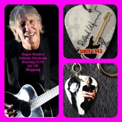 Roger Waters Pink Floyd Double Sided Tribute Plectrum Keyring