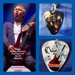 Rhino Status Quo Double Sided Tribute Plectrum Keyring