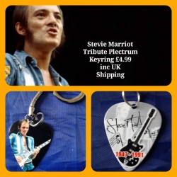 Small Faces Steve Marriot Double Sided Tribute Plectrum Keyring