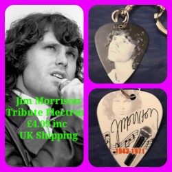 Jim Morrison The Doors Double Sided Tribute Plectrum Keyring