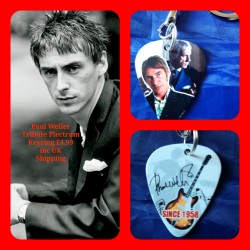 Paul Weller The Jam Double Sided Tribute Plectrum Keyring