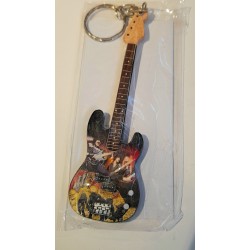Thin Lizzy 10cm Wooden Tribute Guitar Key Chain