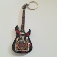 Slayer 10cm Wooden Tribute Guitar Key Chain