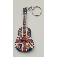 Northern Soul 10cm Wooden Tribute Guitar Key Chain
