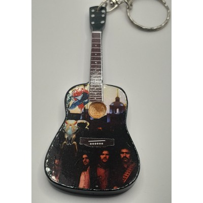 The Eagles 10cm Wooden Tribute Guitar Key Chain new 2024