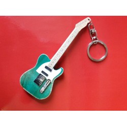 Francis Rossi Status Quo 10cm Wooden Guitar Tribute Key Chain