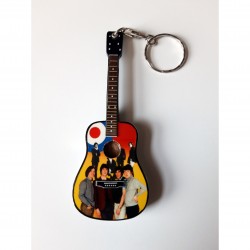 The Kinks 10cm Wooden Tribute Guitar Key Chain