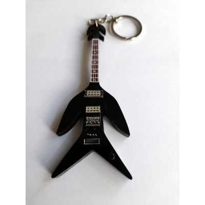 Overend Watts Swallow 10cm Wooden Tribute Guitar Key Chain