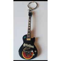 Judas Priest 10cm Wooden Tribute Guitar Key Chain