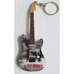 Alter Bridge 10cm Wooden Tribute Guitar Key Chain