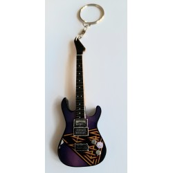 Def Leppard 10cm Wooden Tribute Guitar Key Chain