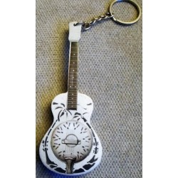 Dire Straits 10cm Wooden Tribute Guitar Key Chain