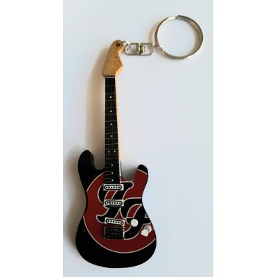 Foo Fighters 10cm Wooden Tribute Guitar Key Chain