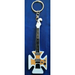 Ian Hunter Maltese Cross 10cm Wooden Tribute Guitar Key Chain