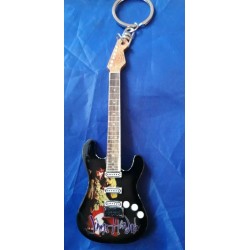 Jimi Hendrix 10cm Wooden Tribute Guitar Key Chain