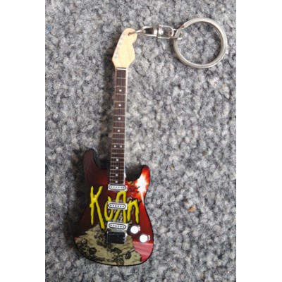 Korn 10cm Wooden Tribute Guitar Key Chain