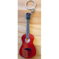 John Lennon 10cm Wooden Tribute Guitar Key Chain