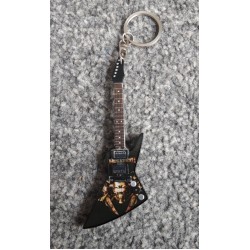 Megadeth 10cm Wooden Tribute Guitar Key Chain