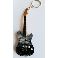 Nightwish 10cm Wooden Tribute Guitar Key Chain