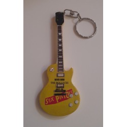 Sex Pistols NMTB 10cm Wooden Tribute Guitar Key Chain