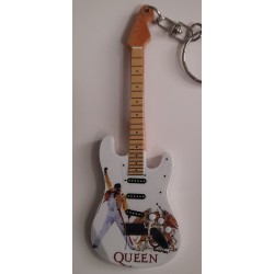 Queen 10cm Wooden Tribute Guitar Key Chain