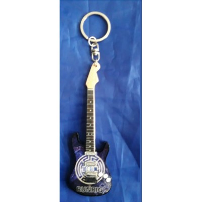 Runrig 10cm Wooden Tribute Guitar Key Chain