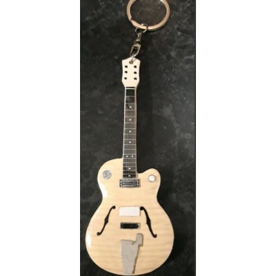 Brian Setzer 10cm Wooden Tribute Guitar Key Chain