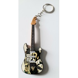 Volbeat 10cm Wooden Tribute Guitar Key Chain