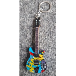 Paul Weller 10cm Wooden Tribute Guitar Key Chain