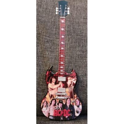 AC/DC Bon Scott 2024 Tribute Miniature Guitar Exclusive