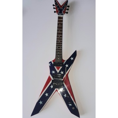 Dimebag Darrell Pantera Tribute Miniature Guitar Flag