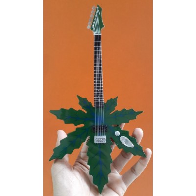 Marijuana Leaf Tribute Miniature Guitar Exclusive