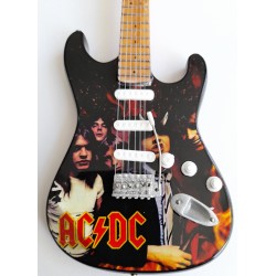 Ac/DC Highway To Hell Tribute Miniature Guitar Exclusive