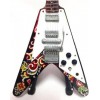 Jimi Hendrix Flying Vee Tribute Miniature Guitar