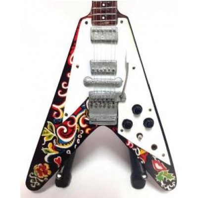 Jimi Hendrix Flying Vee Tribute Miniature Guitar