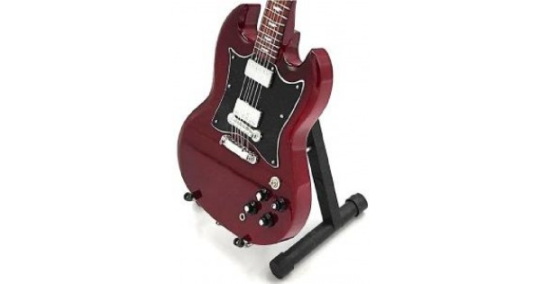 AC/DC Angus Young Red Tribute Miniature Guitar