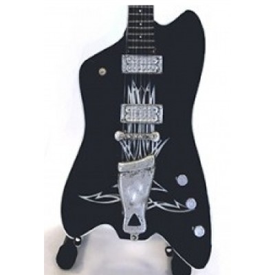 ZZ Top Black Tribute Miniature Guitar