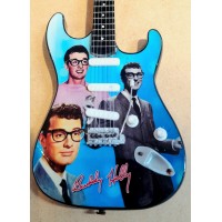 Buddy Holly Tribute Miniature Guitar Exclusive blue