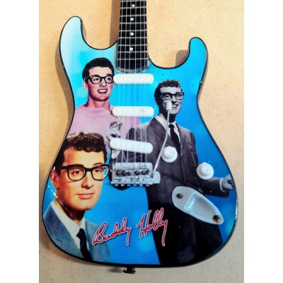 Buddy Holly Tribute Miniature Guitar Exclusive blue