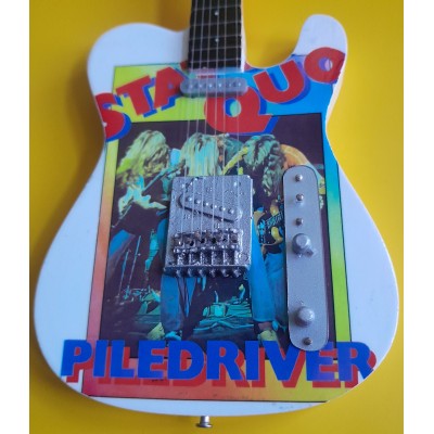 Status Quo piledriver Tribute Miniature Guitar Exclusive