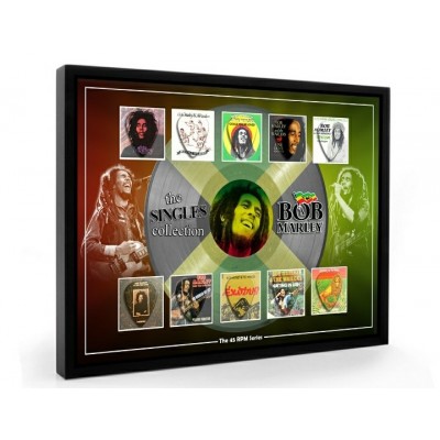 Bob Marley Plectrum 45rpm tribute Set Display