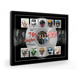 Status Quo The 70s Plectrum 45rpm tribute Set Display